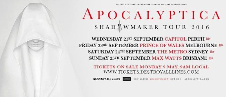 Finnish Classical-Metal Band Apocalyptica Bring Shadowmaker Tour To Australia