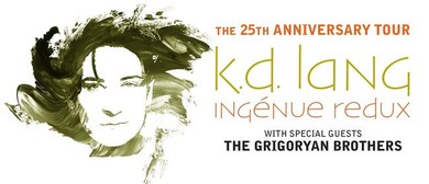 k.d. lang Brings Ing&eacute;nue Redux 25th Anniversary Tour Down Under This July