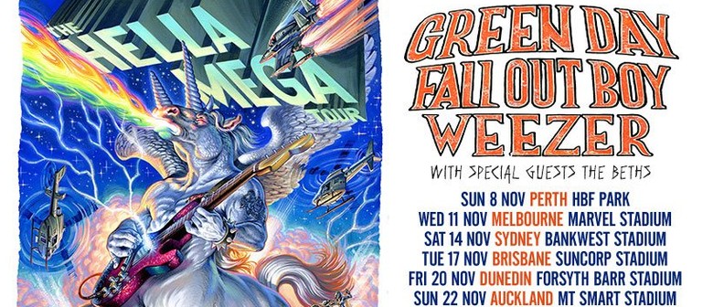 Green Day, Fall Out Boy and Weezer come together for AU leg of 'Hella Mega' tour in November