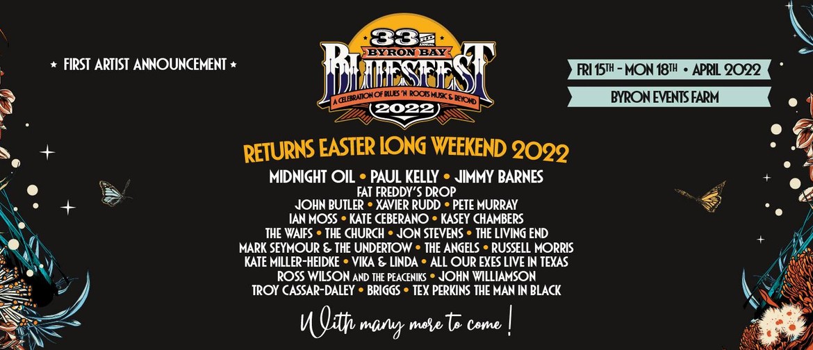 Bluesfest rescheduled to Easter 2022
