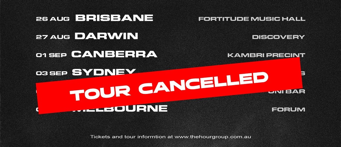 HP Boyz Australian Tour cancelled