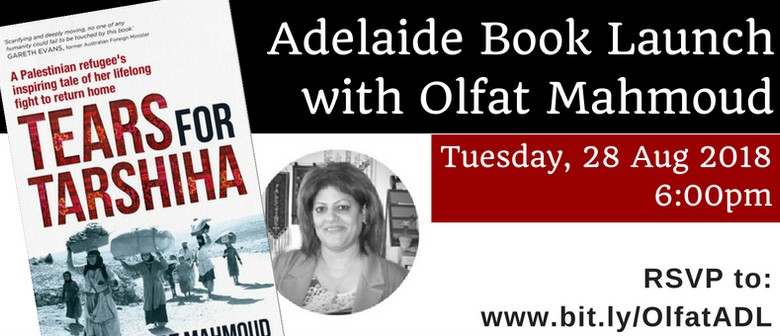 Adelaide Book Launch &ndash; Tears for Tarshiha