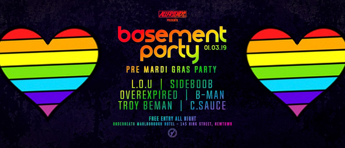 Allfriends Basement Party – Pre-Mardi Gras Party