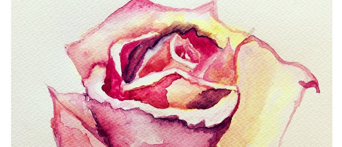 Watercolours for Beginners – Learn to Paint Rose