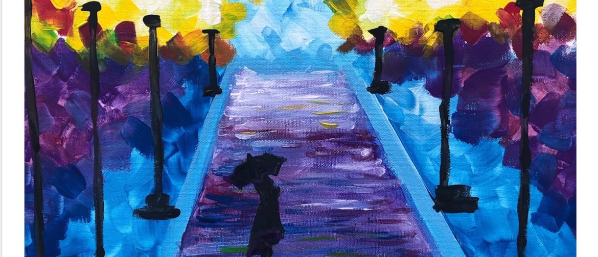 Midnight Boulevard – Dine In Painting Class