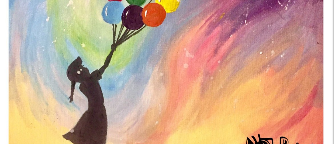 Paint Like Banksy – Dine In Painting Class