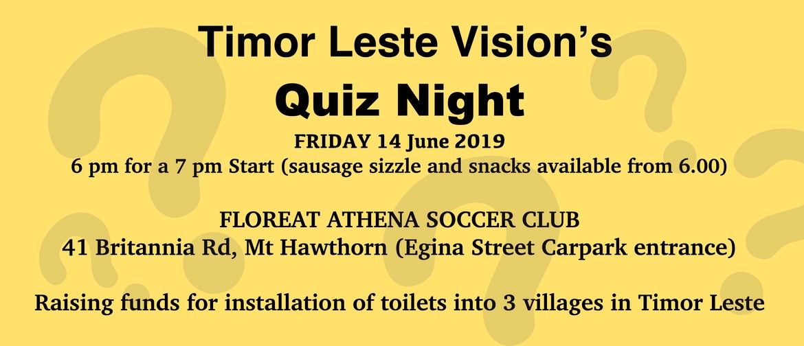 Timor Leste Vision's Quiz Night