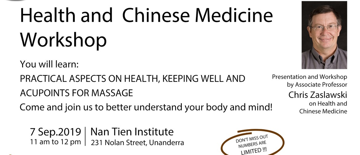 Health and Chinese Medicine Workshop