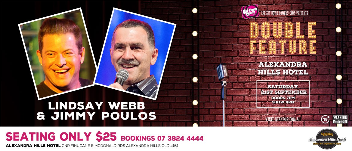 Comedy Double Feature – Lindsay Webb & Jimmy Poulos