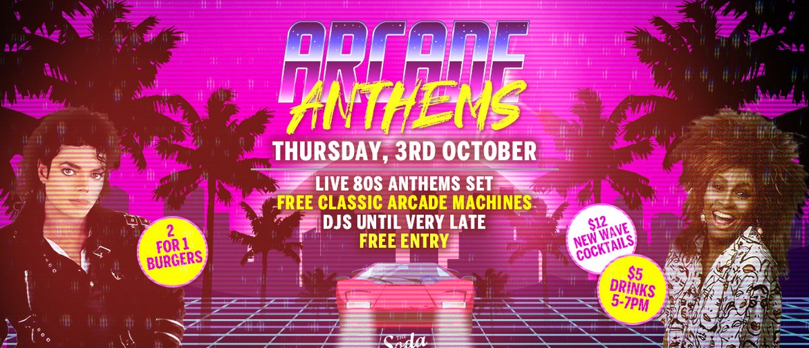 Arcade Anthems – 80s Tribute Night