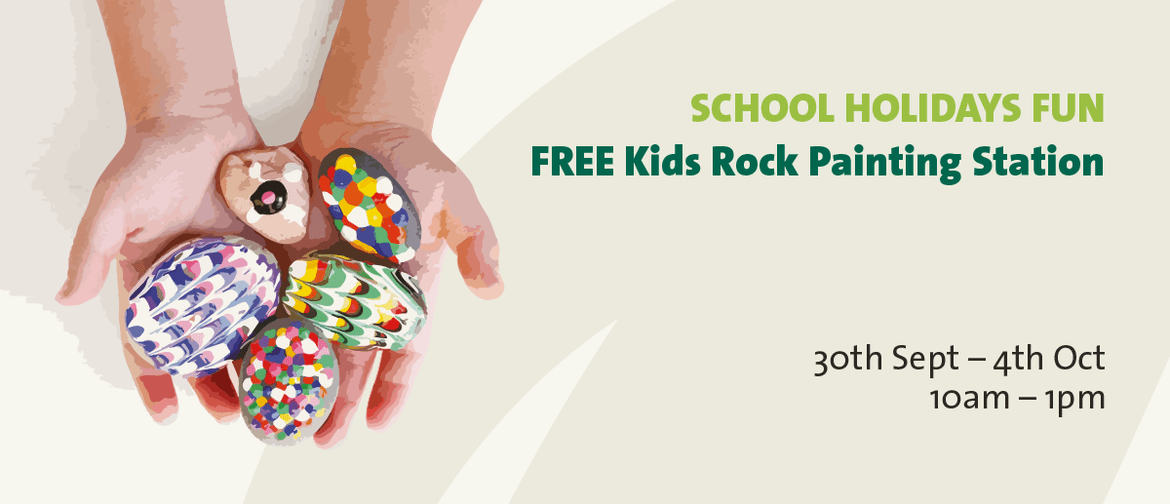 School Holiday Fun – Kids Rock Painting Station
