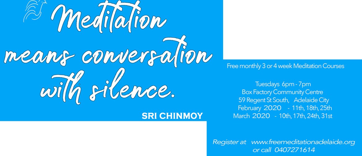 Meditation 3-Week Course – Adelaide Sri Chinmoy Centre