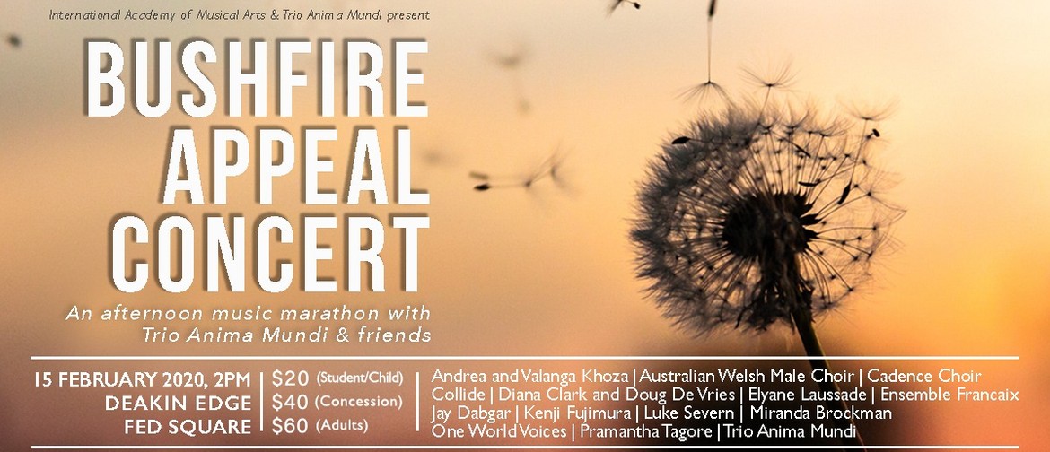 Trio Anima Mundi and Friends: Bushfire Appeal Concert