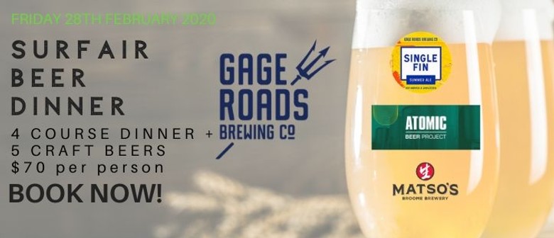 Surfair Beer Dinner w Gage Roads Brewing Co