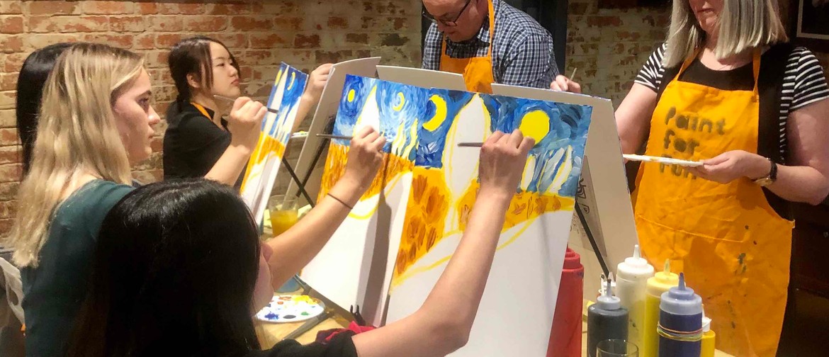 Paint Like Van Gogh - Online Paint & Sip Class