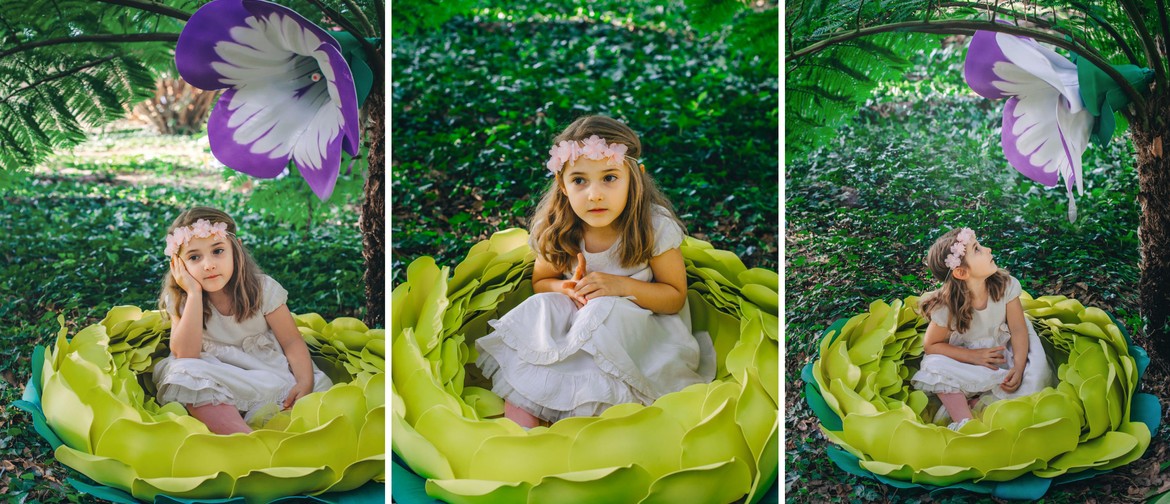 "THUMBELINA" little girls photo session with GIANT's