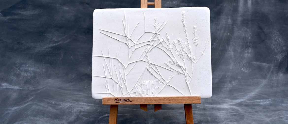 Pressed Plants Plaster Tile, Create and Sip Class