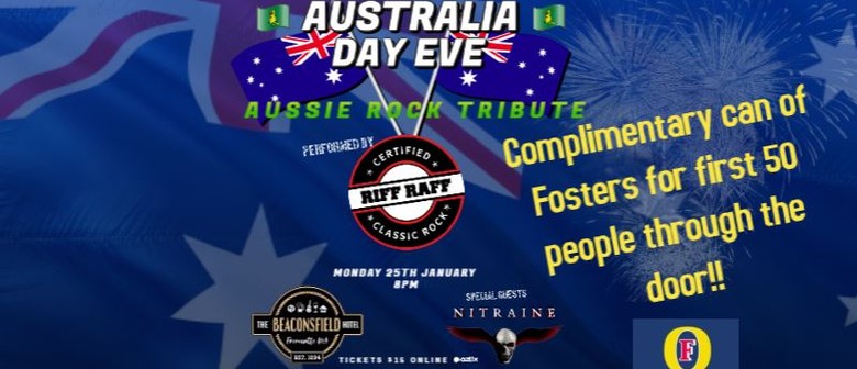 Australia Day Eve Aussie Rock Celebration - Riff Raff