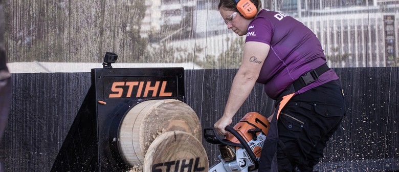 Elite Woodchoppers Prepare to Go Axe-to-axe at Stihl Timbers