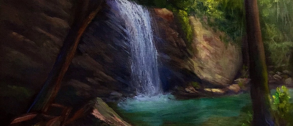 Painting waterfalls in oil