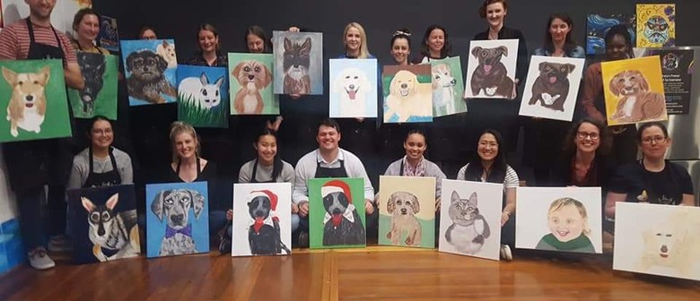 Paint and Sip: How to show your Fur-real Love