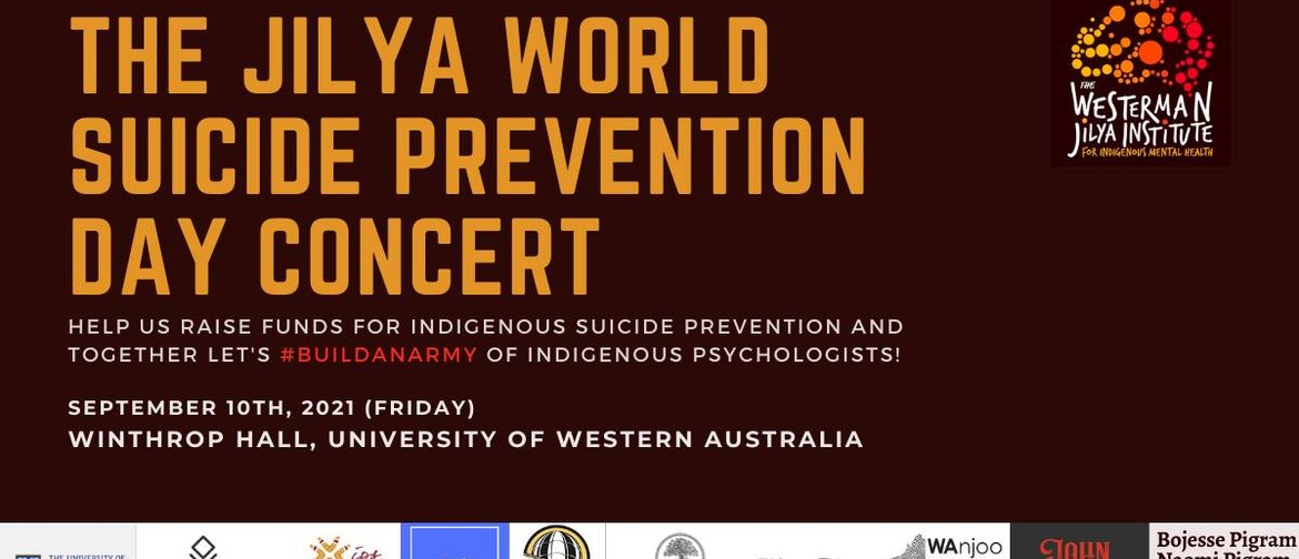 The Jilya World Suicide Prevention Day Fundraising Concert
