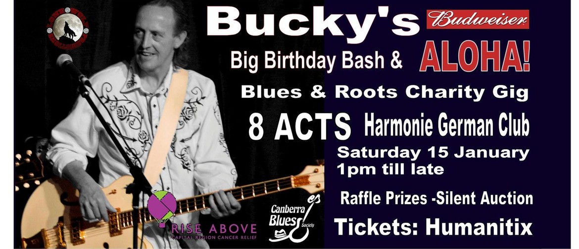 Bucky's Budweiser Big Birthday Bash & ALOHA! Charity Gig