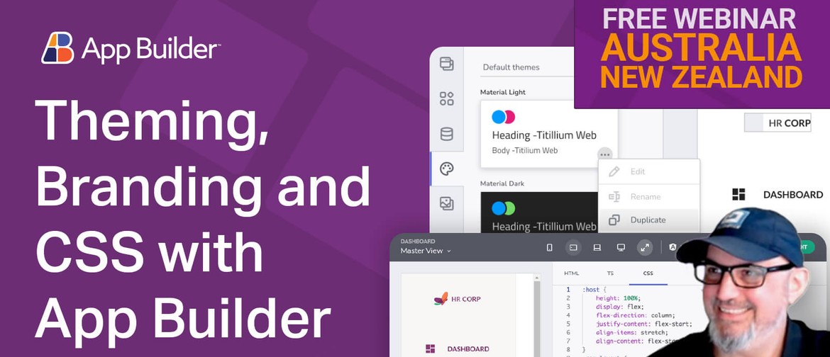 Webinar: Theming, Branding, and CSS with App Builder