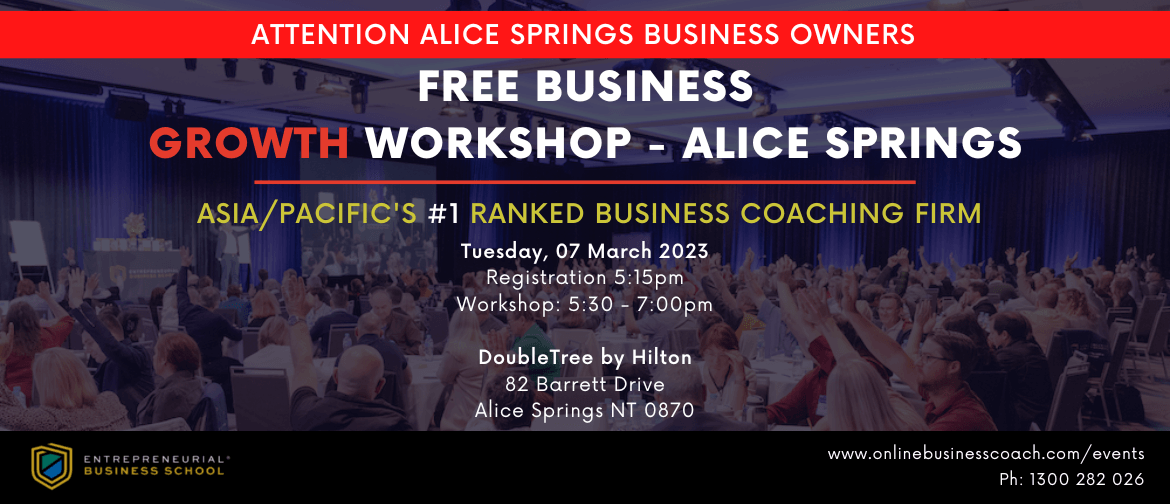 Free Business Growth Workshop - Alice Springs 