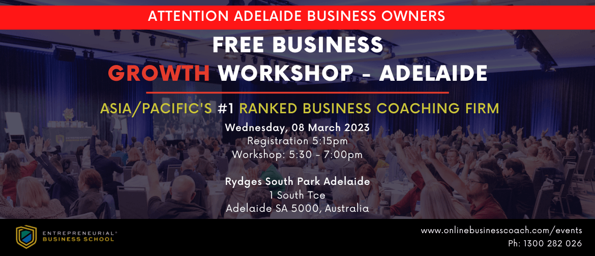 Free Business Growth Workshop - Adelaide 