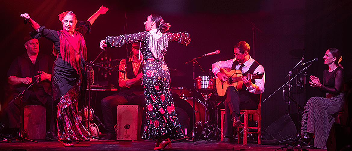 Flamenco At Sunset