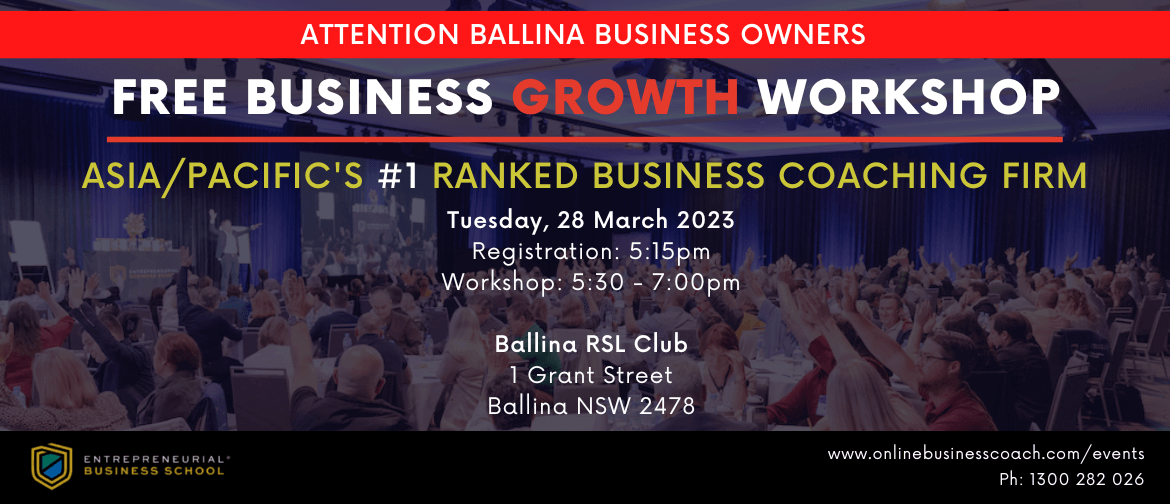 Free Business Growth Workshop - Ballina