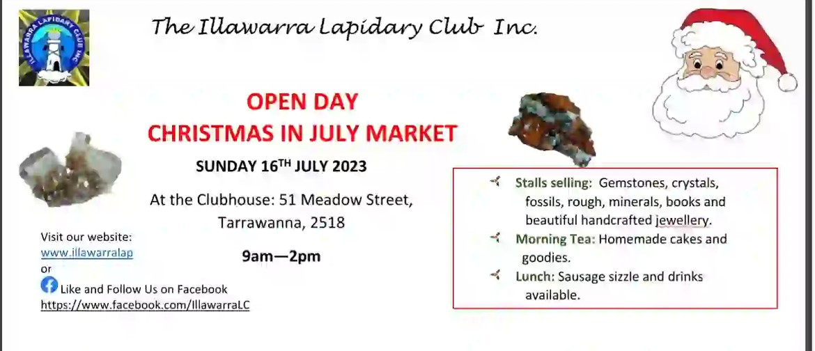 Open Day - Christmas Market - Illawarra Lapidary Club Inc