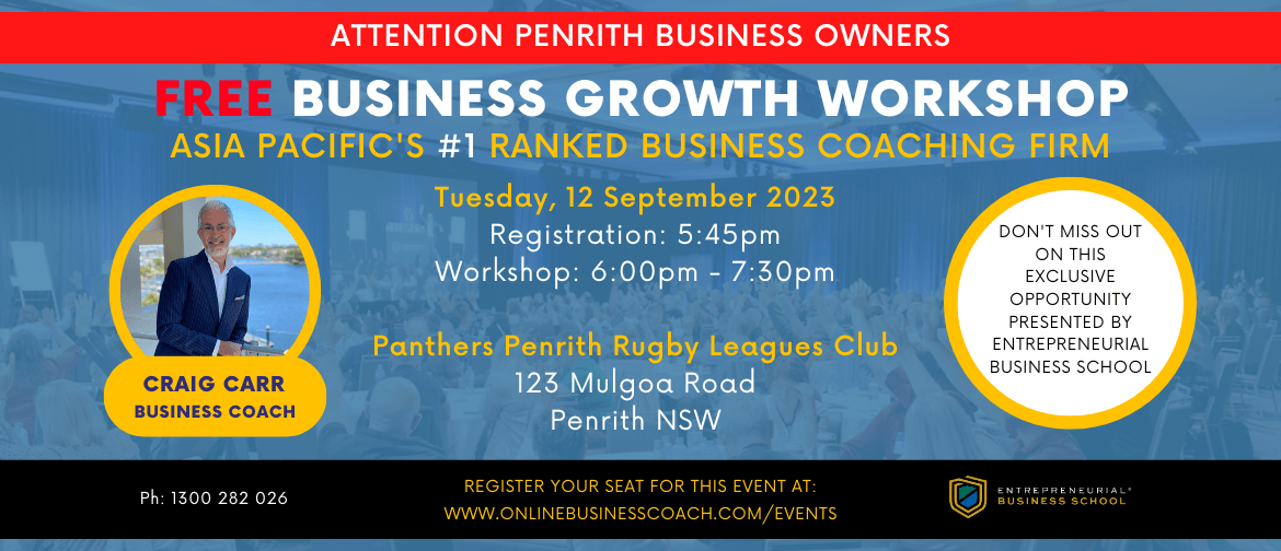 Business Growth Workshop - Penrith