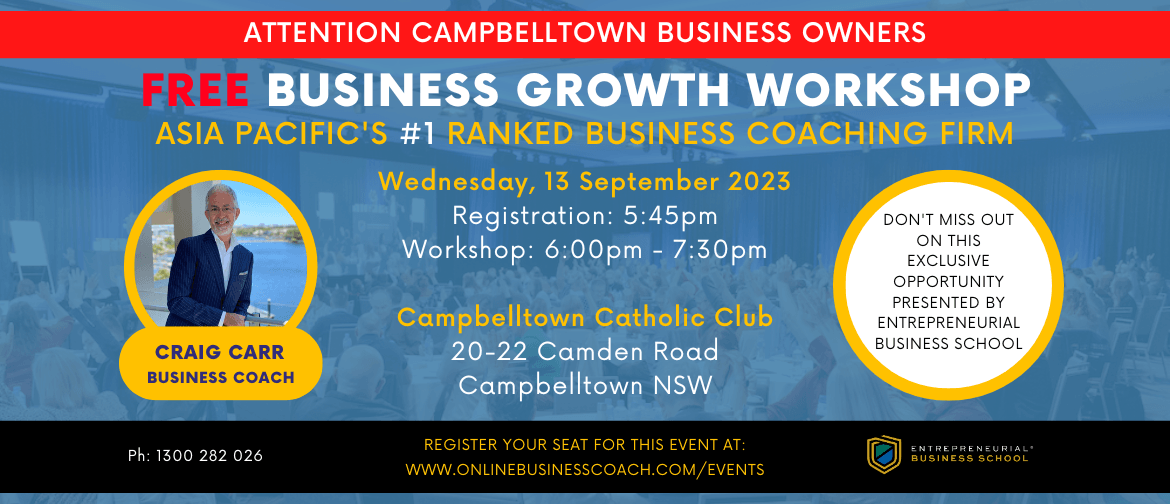 Business Growth Workshop - Campbelltown