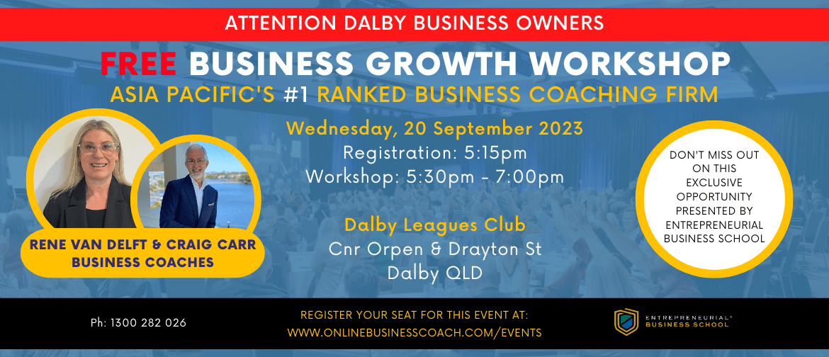 Business Growth Workshop - Dalby