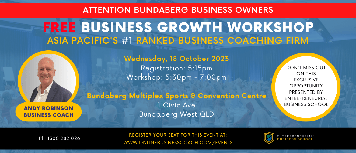 Business Growth Workshop - Bundaberg