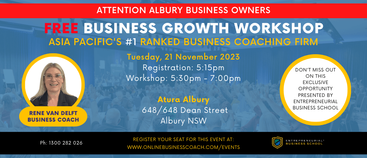 Business Growth Workshop - Albury