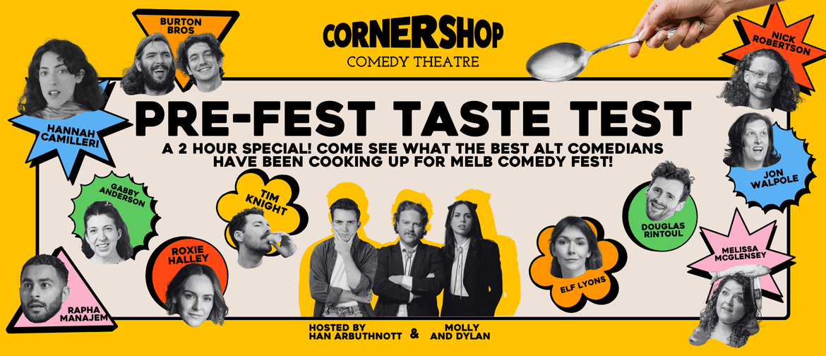 Corner Shop Comedy's Pre-Fest Taste Test