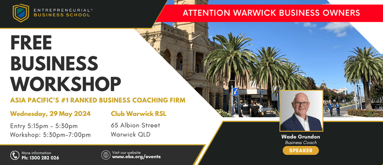 Business Growth Workshop - Warwick (local time)