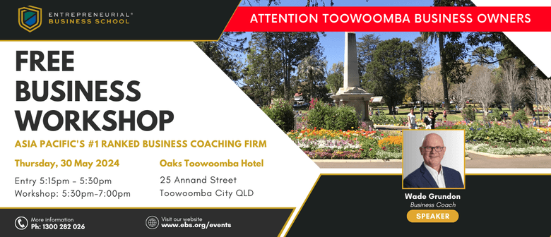 Business Growth Workshop - Toowoomba (local time)