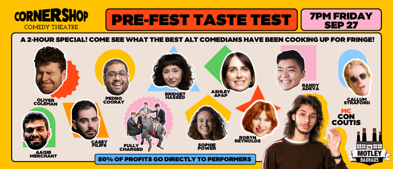 Cornershop Comedy's Pre-Fest Taste Test