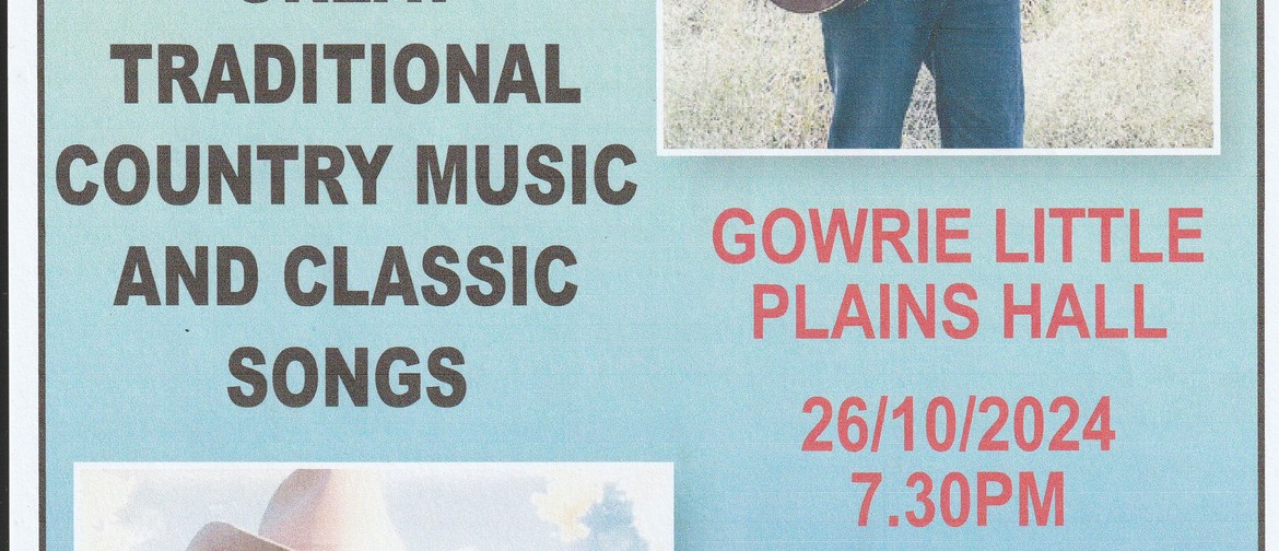 Dean Perrett and Peter Pratt country Music concert Gowrie Little