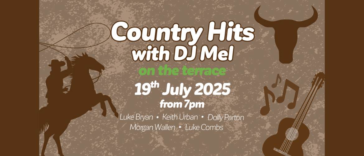 DJ Mel is back on The Terrace and this time she is spinning your favourite country hits! ﻿﻿﻿﻿﻿﻿﻿﻿From artists you're sure to know like Luke Combs, Dolly Parton, Morgan Wallen, & so many more! This is bound to be a great night out