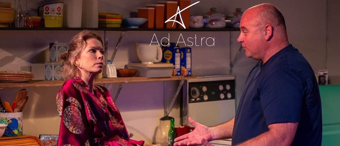 The cast of Frankie and Johnny in action in Ad Astra's black box theatre, Pluto