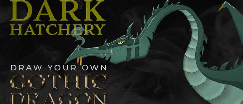 The Dark Hatchery - Draw Your Own Gothic Dragon