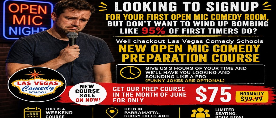 Image for Open Mic Comedy Preparation Course Las Vegas Comedy School A